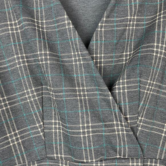 MNG Basics Plaid Short Dress Charcoal Gray Size 8 - Picture 9 of 10